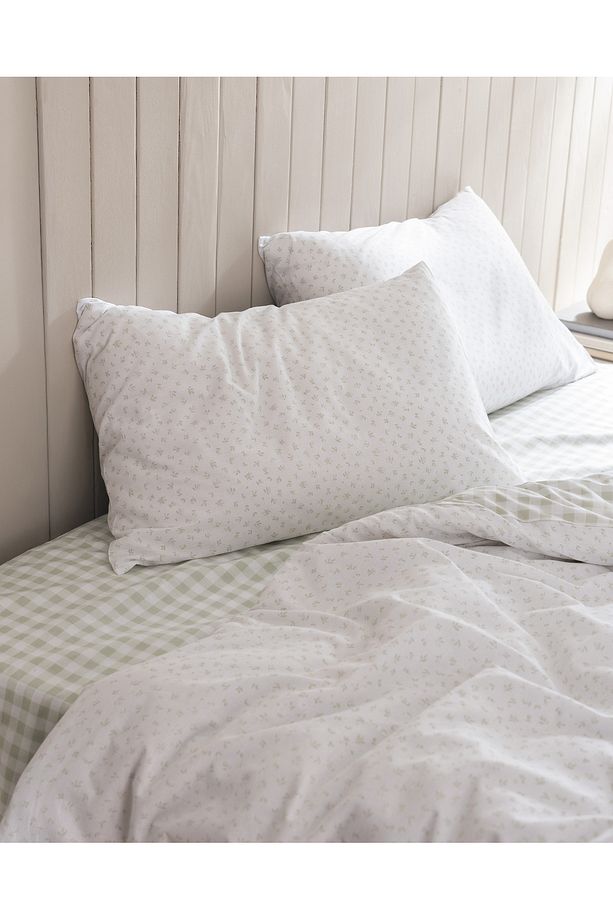 Botie King Size %100 Pamuk Ranforce Baskılı Nevresim Takımı - Haki - 3
