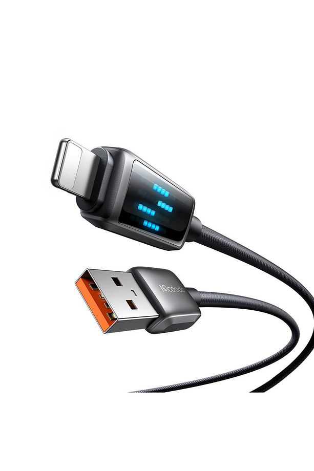 Ca-5250 30w Şarj Hız Göstergeli Şarj Ve Data Kablosu 1.2m Siyah - 1