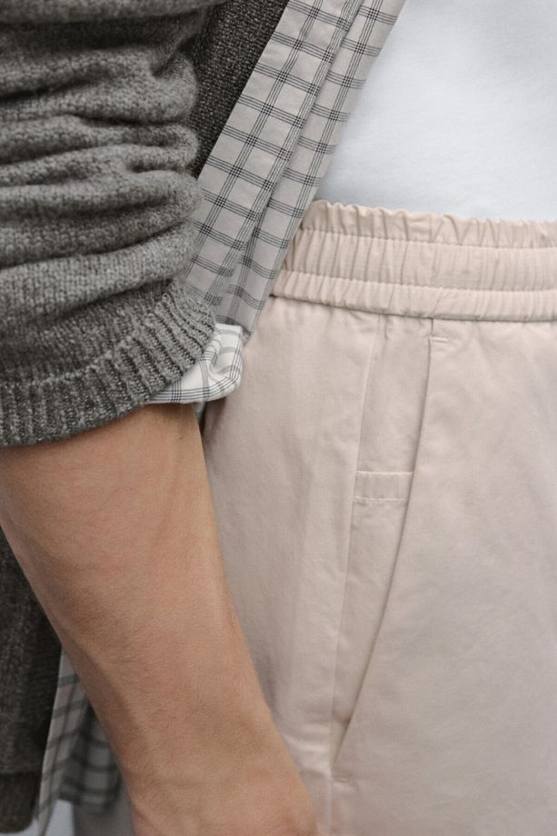 Poplin jogger pantolon - 5