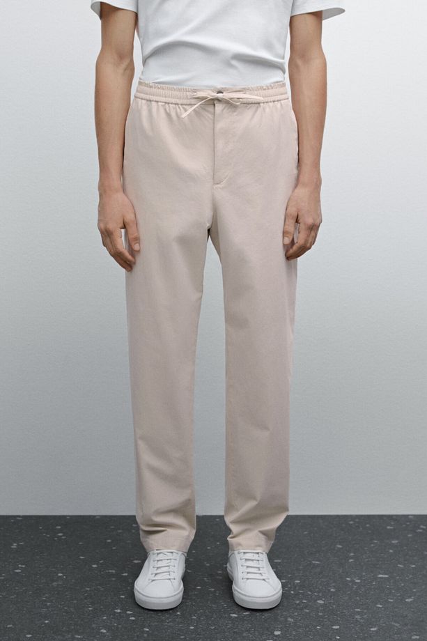 Poplin jogger pantolon - 2