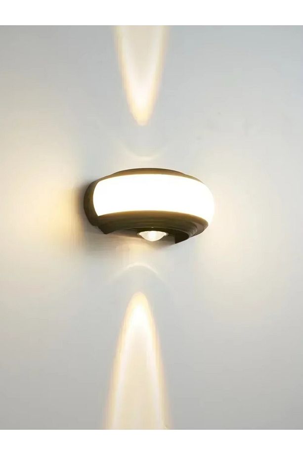 8w Dekoratif Üç Yönlü Led Aplik İç ve Dış Mekan Duvar Lambası Cata Zanzibar Gün Işığı Duvar Apliği - 4