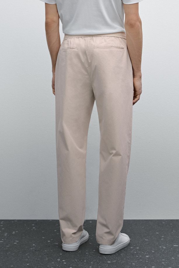 Poplin jogger pantolon - 4