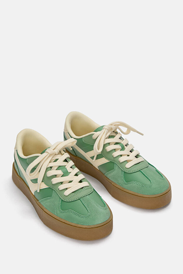 Kalın tasarımlı retro spor ayakkabı - 6