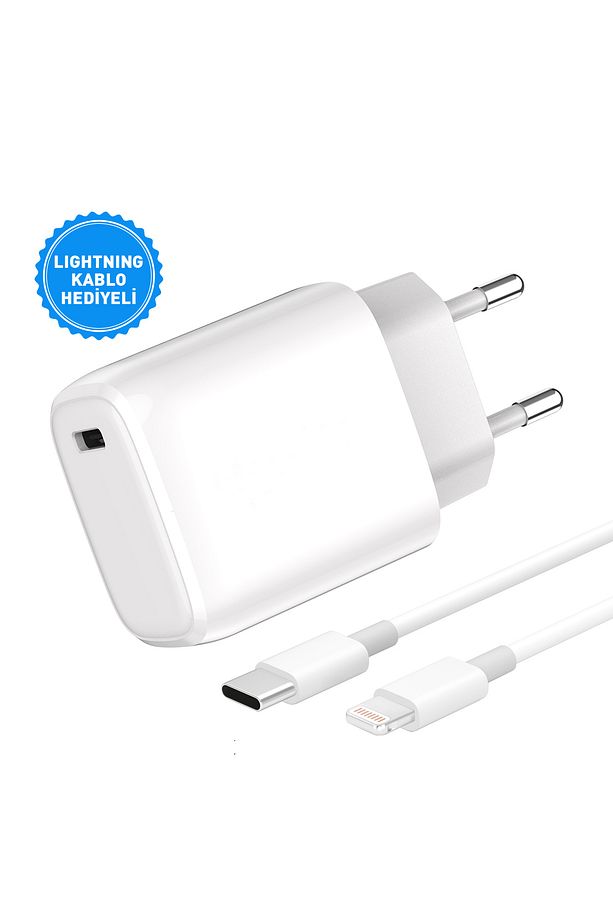 Smarty Pd 25 W Type-c To Lightning Kablolu Şarj Adaptörü/8 X Xs Xr 11 12 13 14 Serileri Ile Uyumlu - 1
