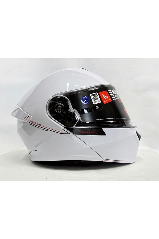 Kask Genesis Sv A0 Çene Açılır Kask Parlak Beyaz - 6