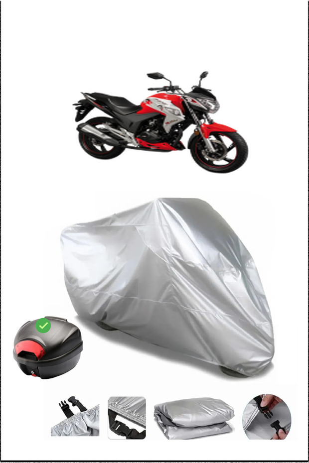Falcon Sharp150 Rear Bag Compatible Gray Waterproof Canvas (Motorcycle)