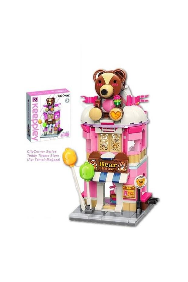 City Corner C0109 - Teddy Themed Store, Gift Decoration Blocks