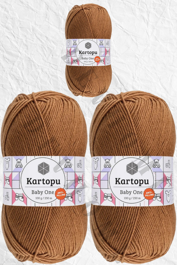 Kartopu Baby One 100% صوف أطفال مضاد للوبر، لا يسبب بيلينغ، لا يسبب التمزق، 3 قطع Devhome
