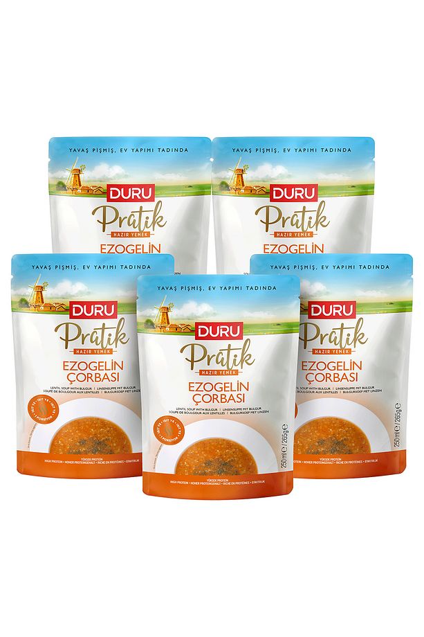 5'Li Duru Pratik Ezogelin Çorbası (250ml x 5) - 1