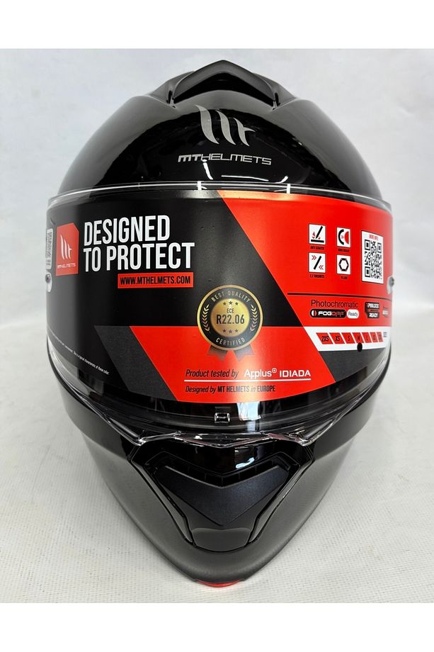 Kask Mt Genesis Sv A11 Çene Açılır Kask Parlak Siyah - 7