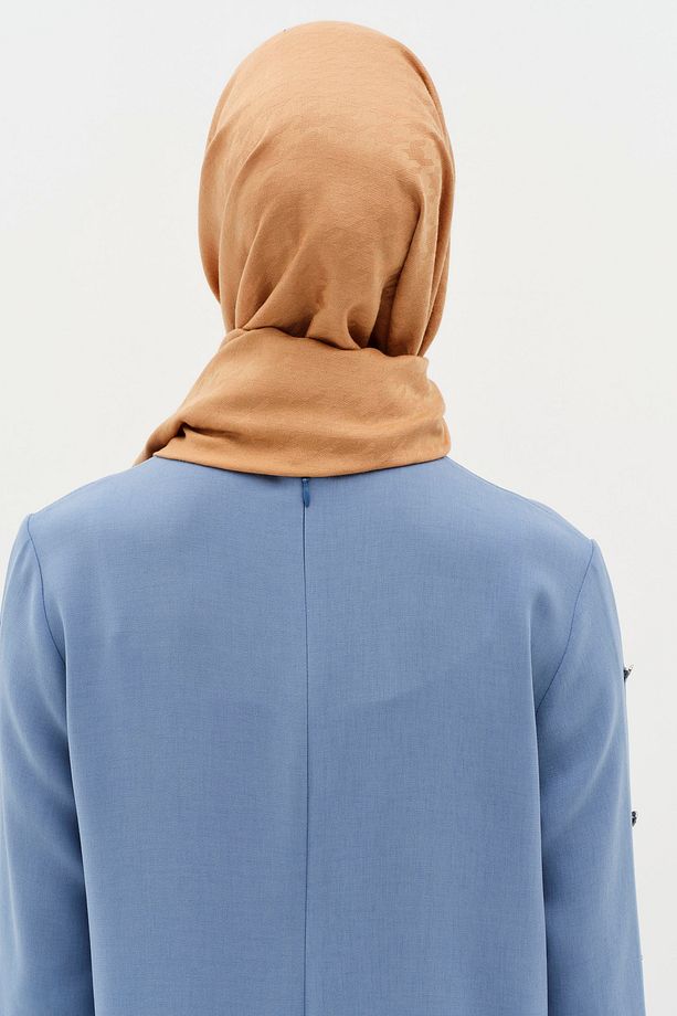 Kazayağı Desen Viskon Şal - Camel - 4