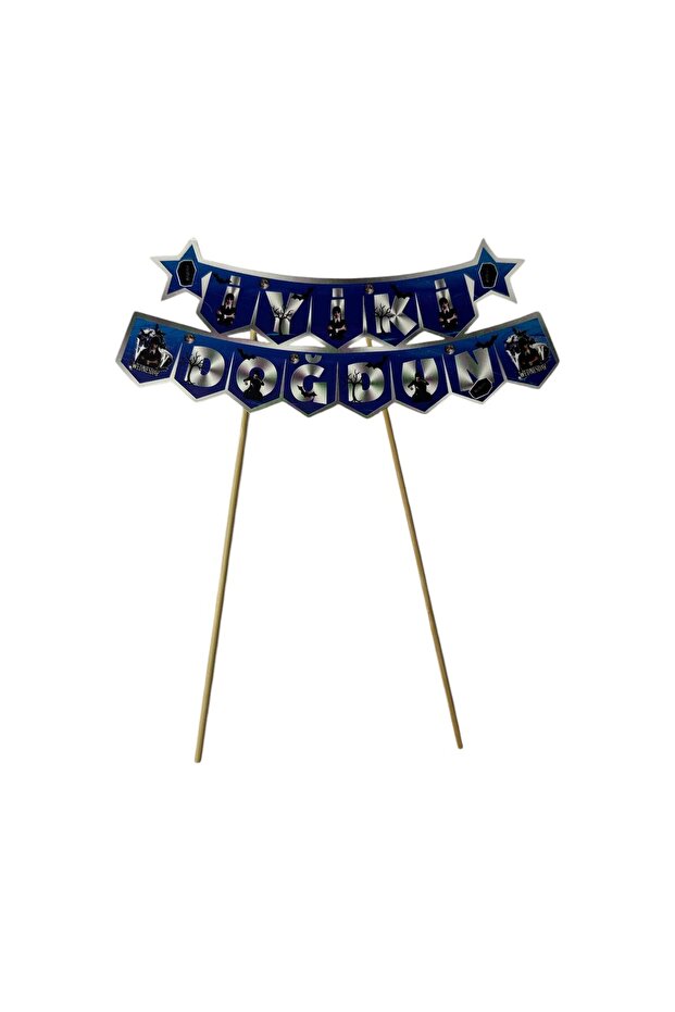 Wednesday Themed Toothpick Cake Top Ornament
