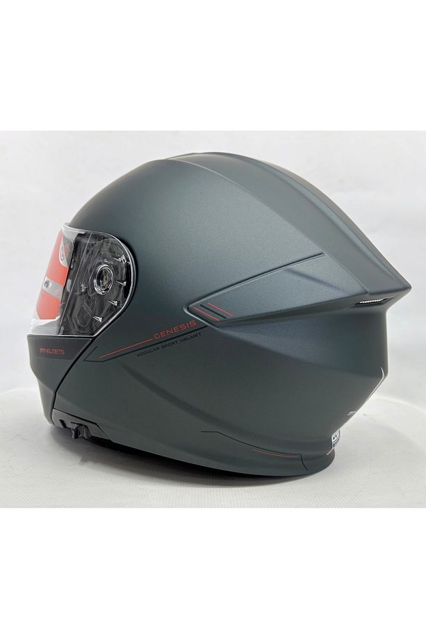 Kask Mt Genesis Sv Çene Açılır Kask Mat Anthracite Grey - 4