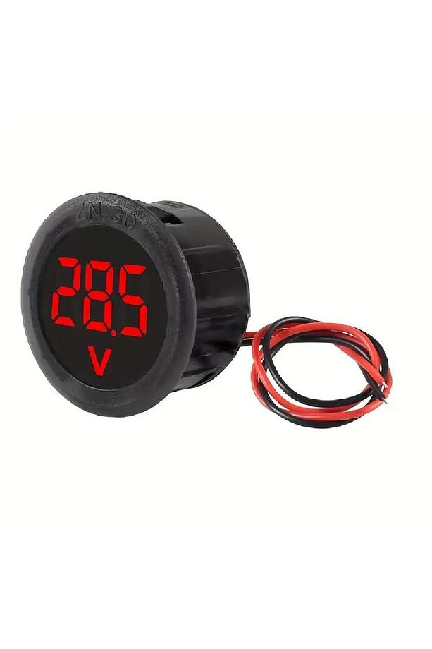 Dijital Voltmetre DC4-100V Kırmızı Araç Karavan Motorsiklet Yat Tekne - 1
