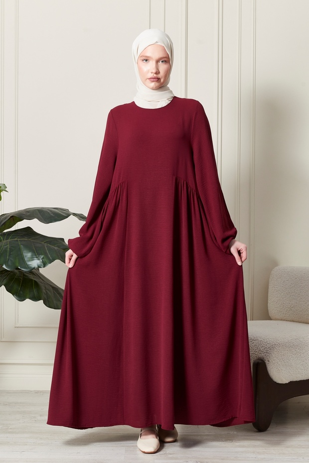 Wide Fit - Balloon Sleeve and Loose Sleeve Aerobin Ferace, Umrah, Prayer Dress