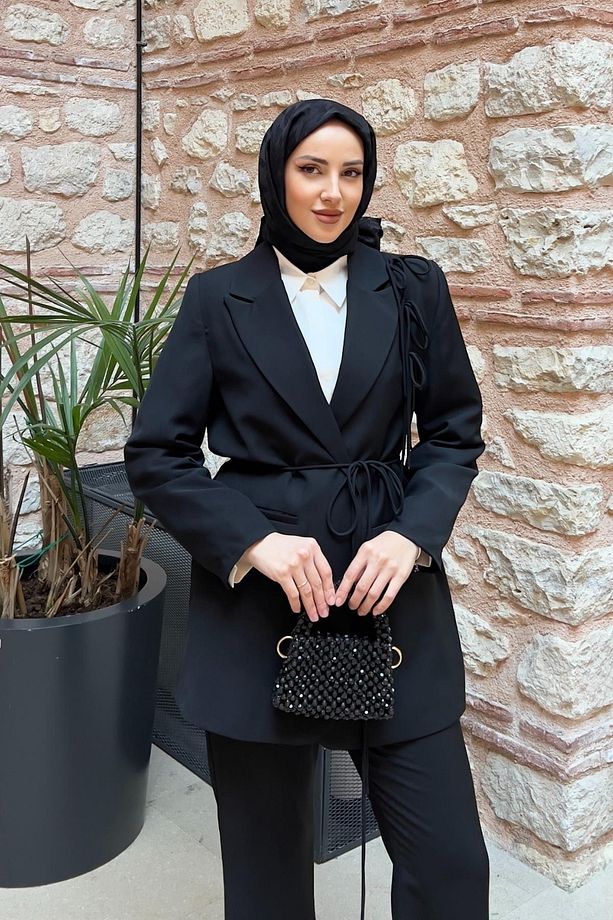 Ceketli Takım Elbise 1063 Siyah - 2
