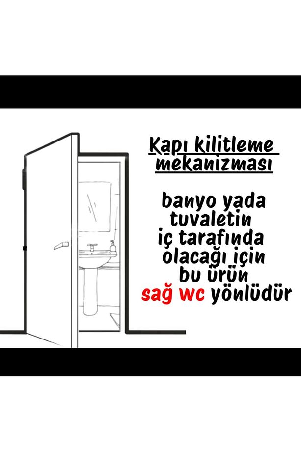 Kapı Kolu Bravo Nikel Saten Wc-Banyo Sağ Yön - 3