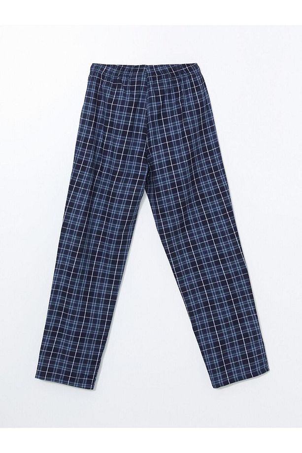 Standart Kalıp Ekose Erkek Pijama Alt - 2
