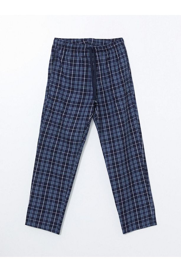 Standart Kalıp Ekose Erkek Pijama Alt - 1