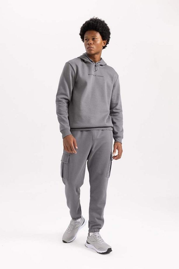 DeFactoFit Standart Fit Kargo Cepli Jogger Eşofman Altı - 4