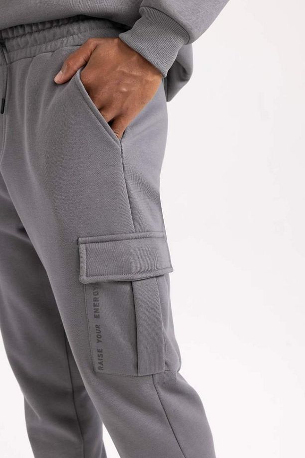 DeFactoFit Standart Fit Kargo Cepli Jogger Eşofman Altı - 8