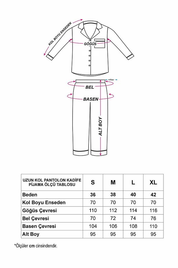 Tocco Scintillante Siyah Kadife Uzun Pijama Takımı - 7