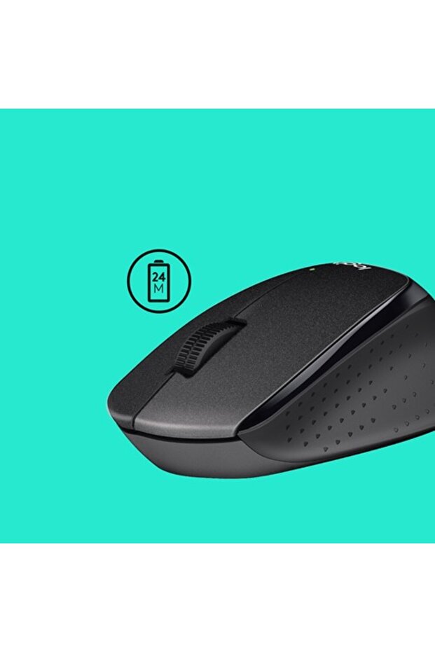 M330S Sessiz Kablosuz Optik Mouse Siyah 910-006513 - 3