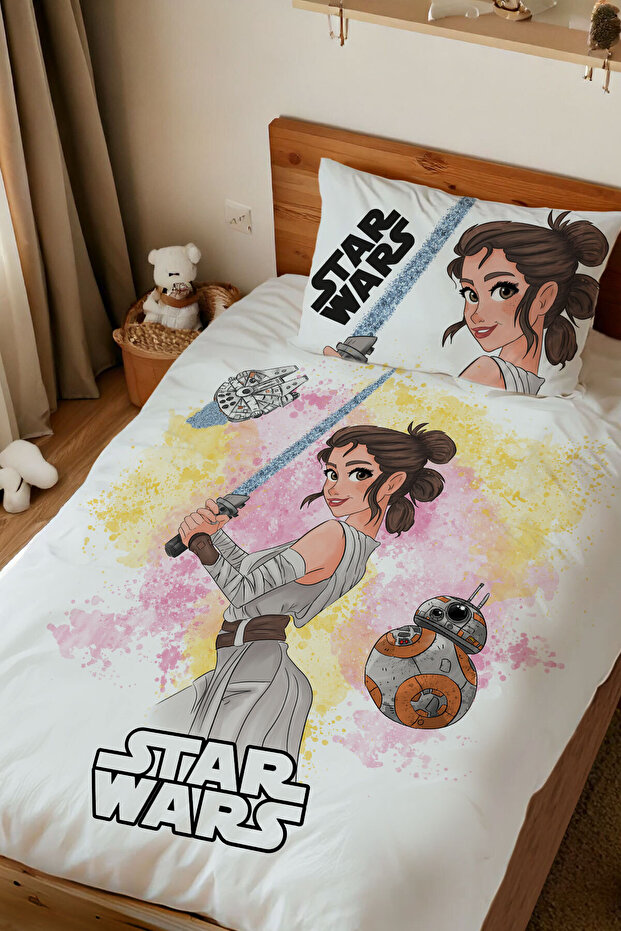 %100 Pamuk Tek Kişilik Nevresim Takımı Star Wars - 1