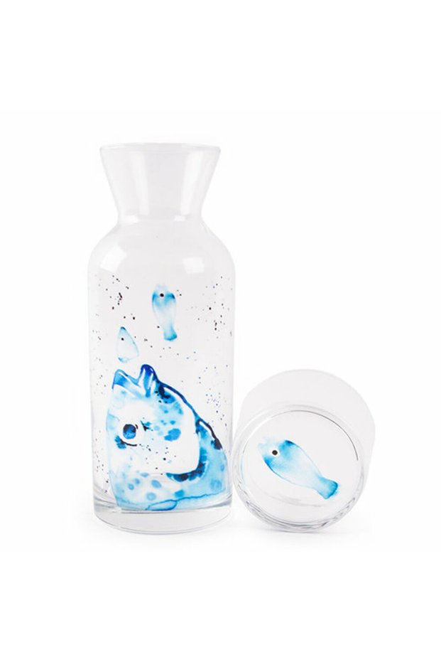 Bream Gemusterte 500 ml Glaskanne mit Becher