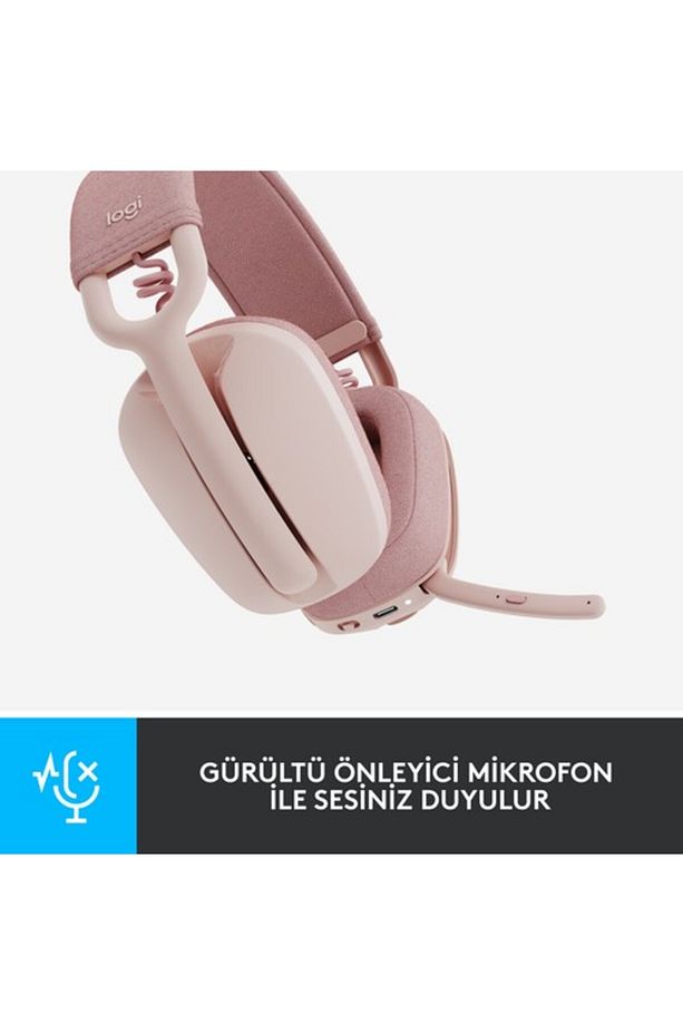 Zone Vibe 100 Mikrofonlu Kablosuz Bluetooth Kulak Üstü Kulaklık Pembe 981-001224 - 2