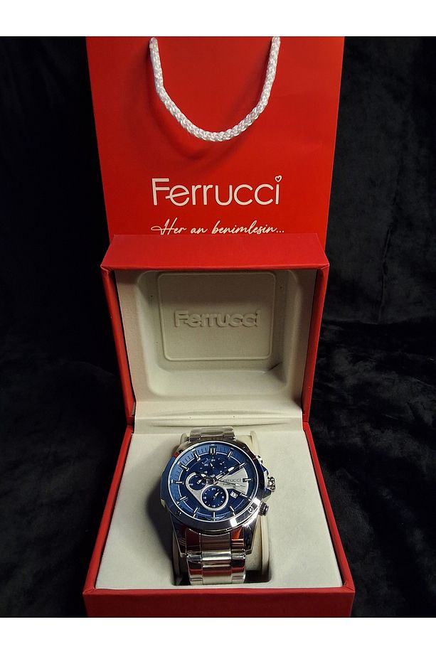 FERRUCCİ  FCF 03217M.03. ORİJİNAL ÇELİK ERKEK KOL SAATİ - 3
