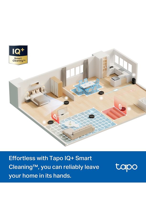 Tapo RV20 Max Plus 83mm Tasarım LİDAR Navigasyon 5300Pa Vakum Boşaltma Ünitesi Robot Süpürge,Paspas - 8