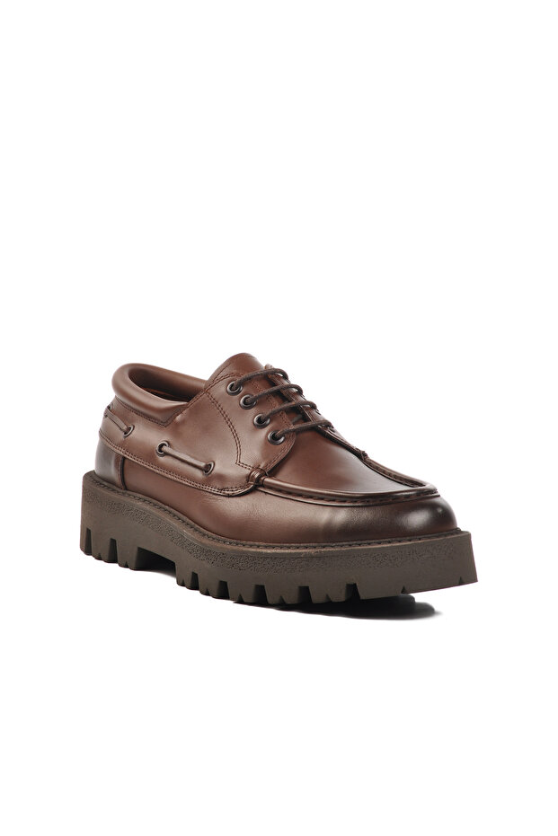 Brown Genuine Leather Men's Classic Shoes