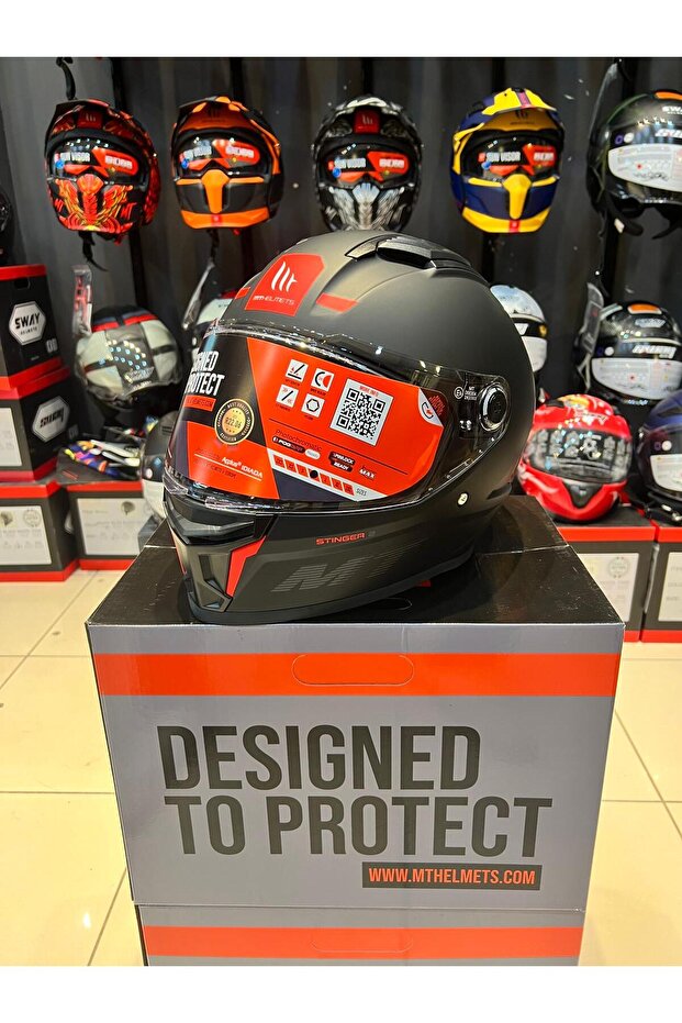 KASK MT FF126 STINGER 2 SOLID A1 MAT SİYAH - 1