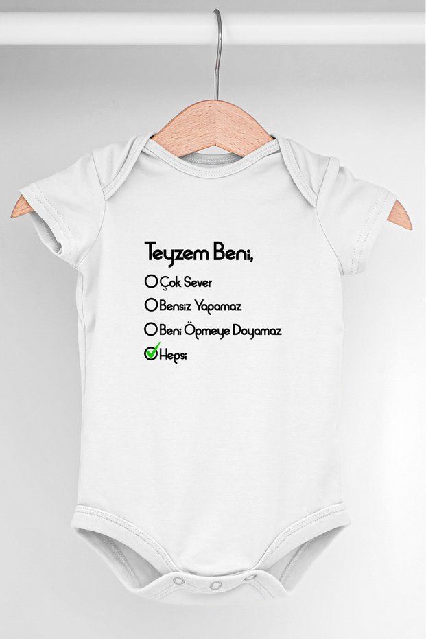 Baby Bodysuit Unisex My Aunt Loves Me Very Much 100% Cotton Breathable Fabric