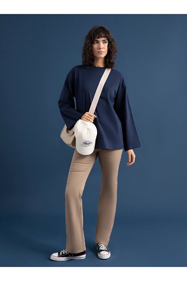 Denim Pantolon - Camel - Refka - 3