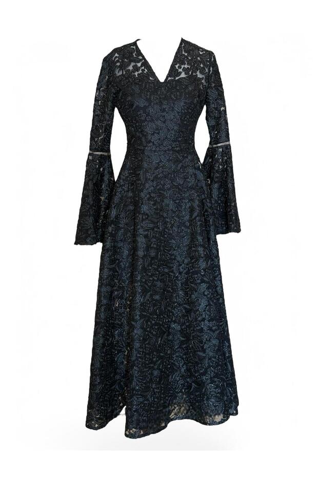 Brokar volanlı elbise - 1