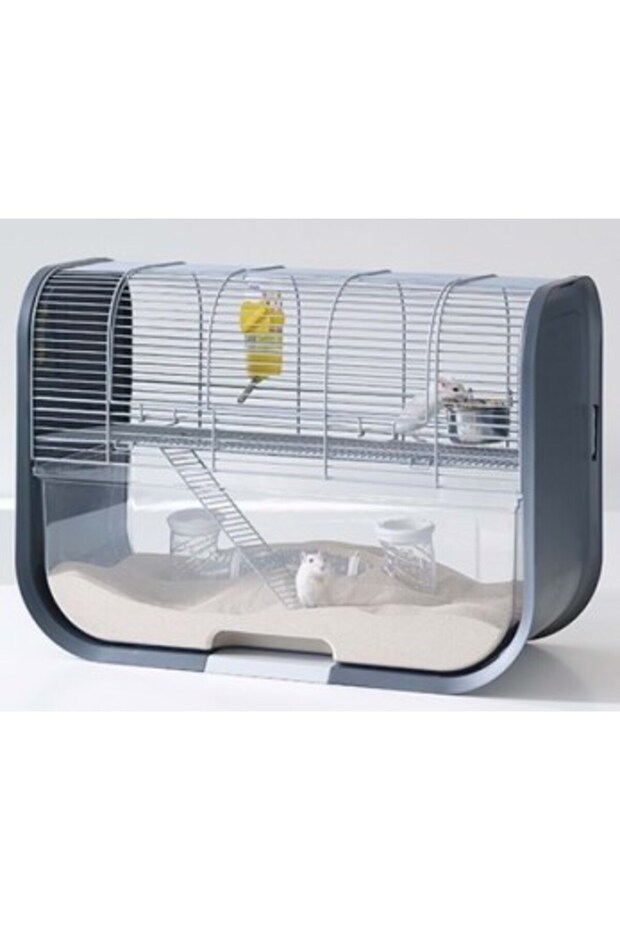 Lugano Gerbil Kafesi Silver Anthracite - 1