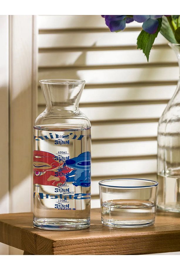 LCW  Karışık Lilo ve Stitch Baskılı Cam Sürahi 700 Ml - 2