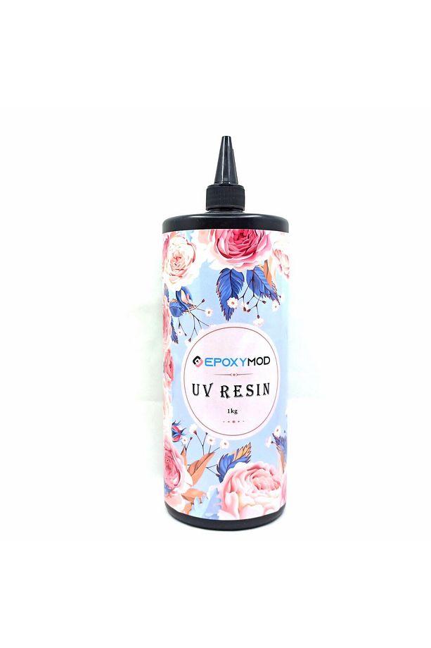 UV REÇİNE EPOKSİ ŞEFFAF HARD TYPE (SERT TİP) KOLYE ANAHTARLIK KÜPE OBJE YAPIMINA UYGUN UV RESİN 1 KG - 1