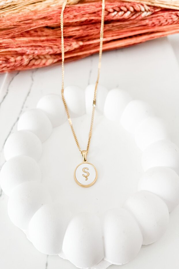 Mineli Ş Harf Kolye - 1