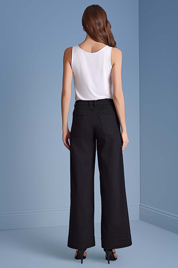 Kolsuz Beyaz Örme T-Shirt - 5