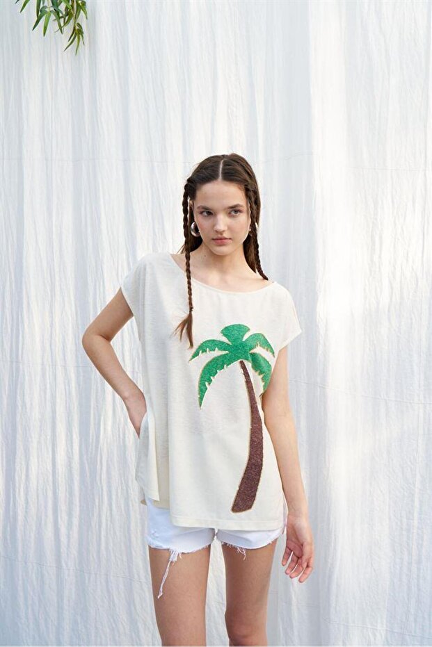 81385 TSHIRT EKRU