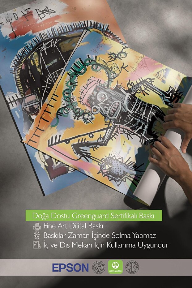 Siyah Çerçeveli Tablo Seti, Maximalist Duvar Tablosu, 3 Adet Poster Seti, No:300784 - 5