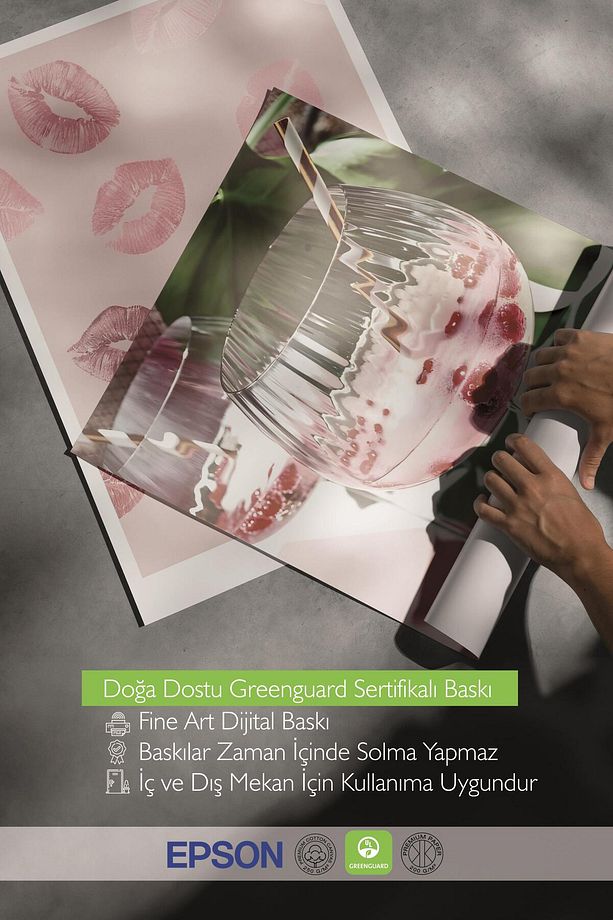 Beyaz Çerçeveli Tablo Seti, Soft Pembe Duvar Tablosu, 3 Adet Poster Seti, No:300715 - 5