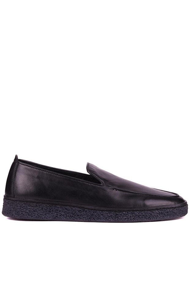 - Black Genuine Leather Men's Casual Shoes 666-1099