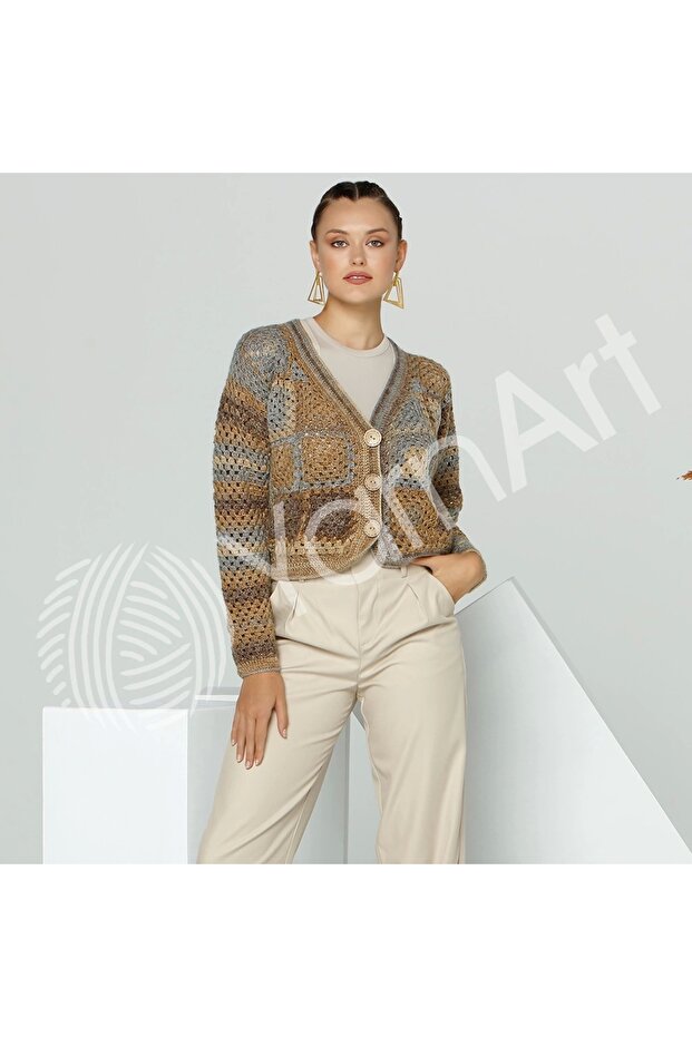 Ambıance Ebruli El Örgü İpi Ebruli-162 - 6