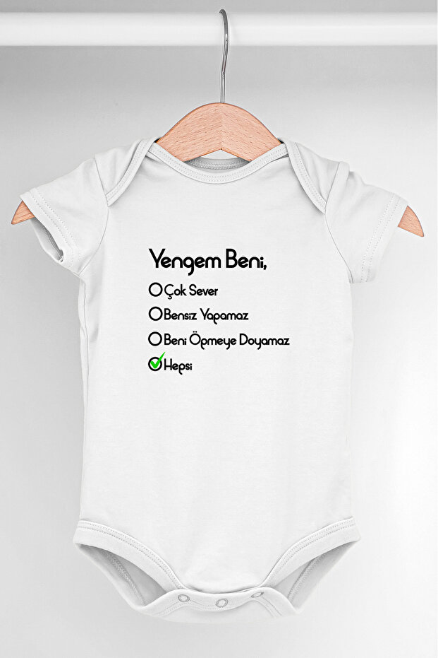 Baby Bodysuit My Aunt Loves Me Very Much 100% Pmauk Breathable Fabric