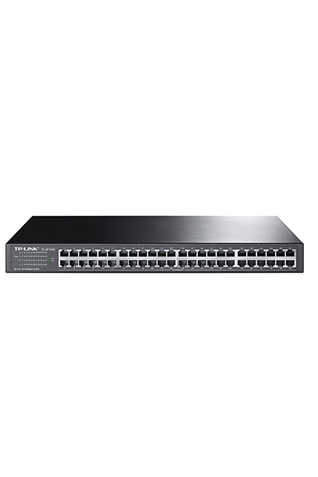 i-16 Tl-sf1048 محول شبكة 48 منفذ بسرعة 10/100 ميجابت في الثانية قابل للتركيب على الرف