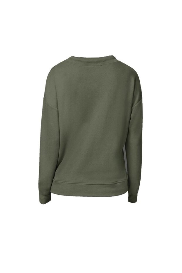 BULALGİY Kadın Haki Sweatshirt - BGA856951 - 2